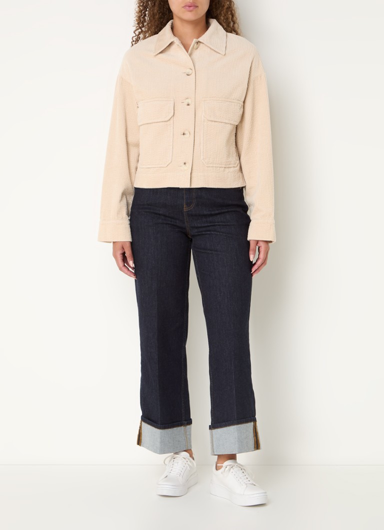 Chaqueta de pana OPUS Hennja con bolsillos de parche.