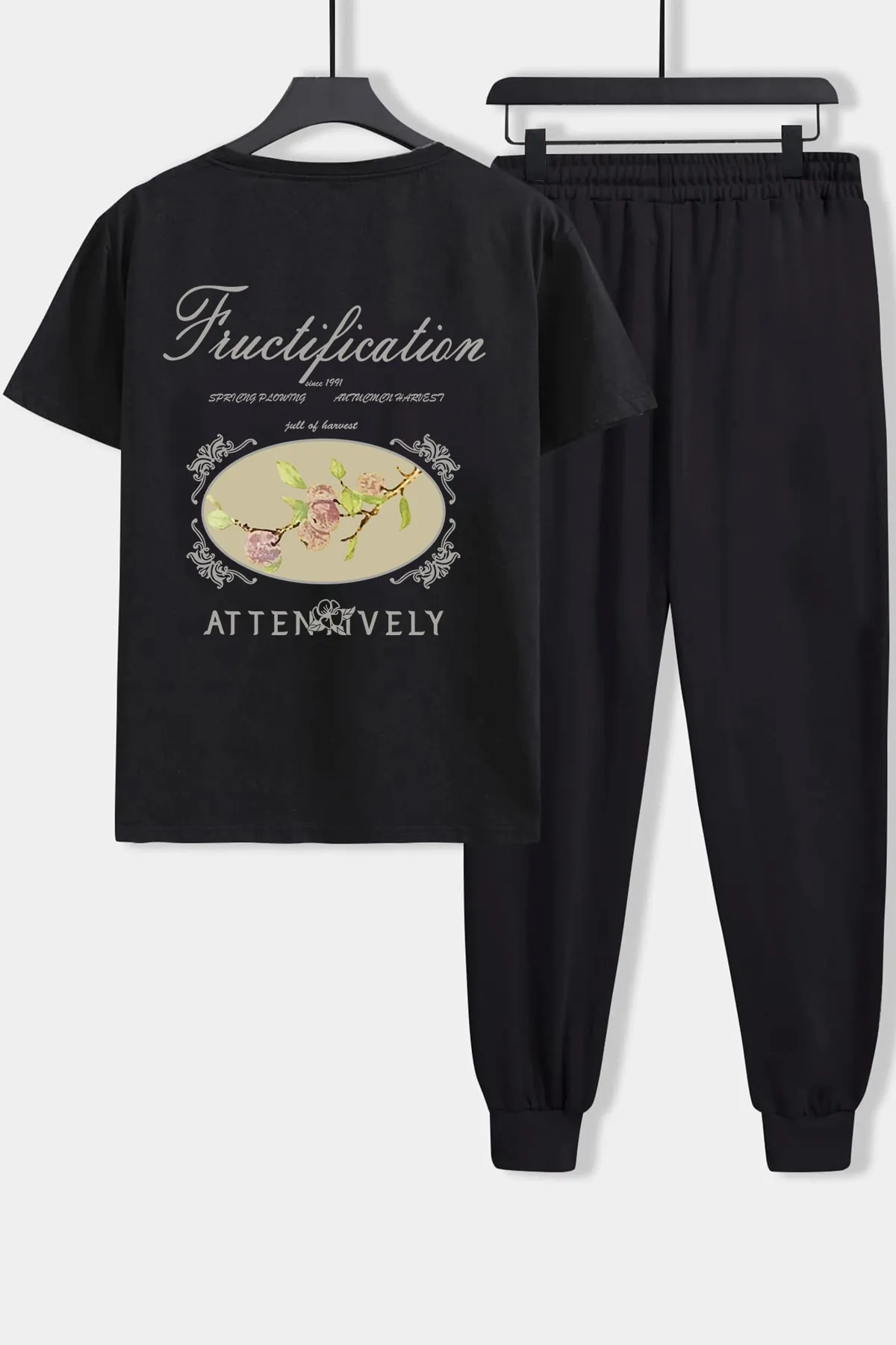 uyguntarz  Zweiteiliges Unisex-Trainingsanzug-Set