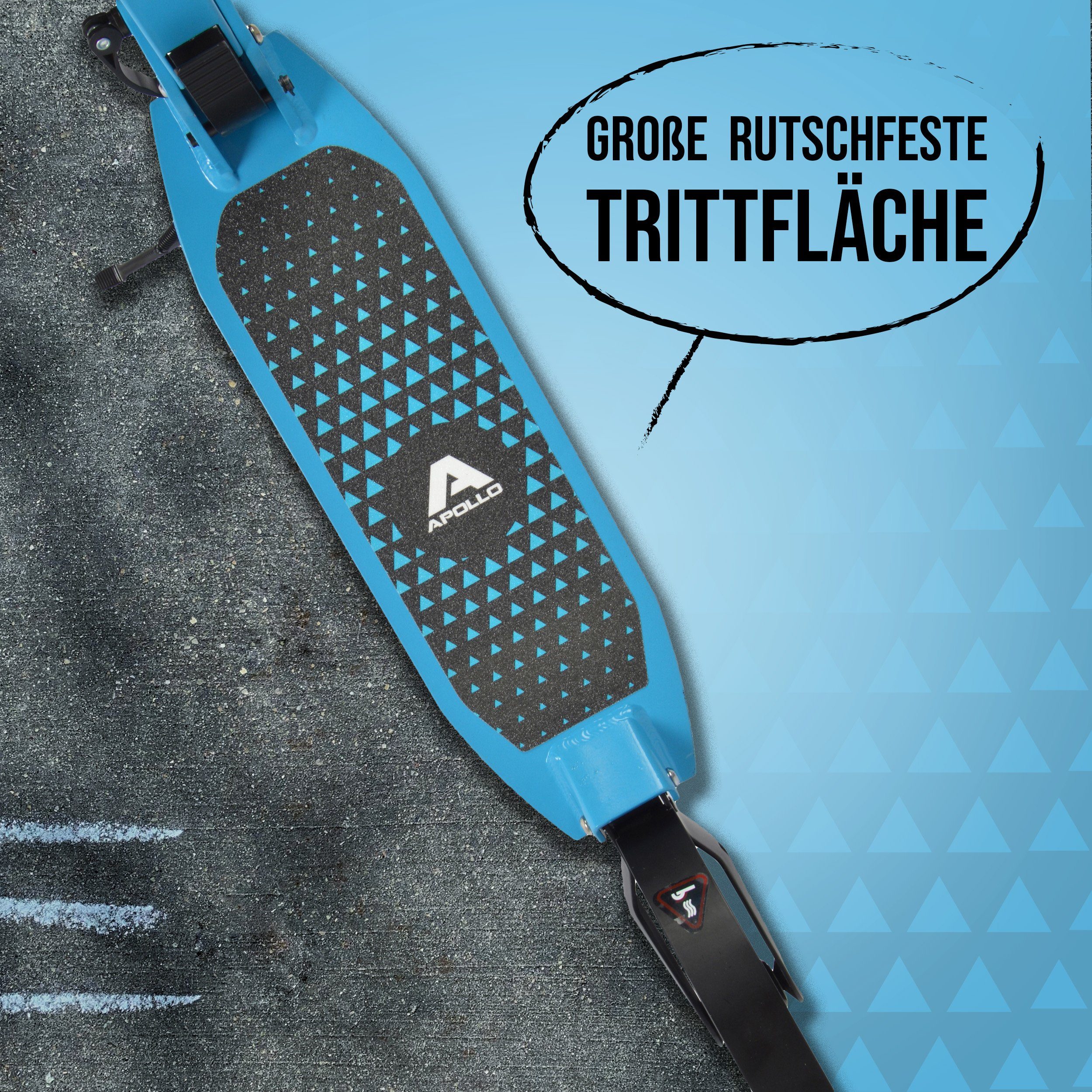 Apollo Cityroller City Scooter klapp- und höhenverstellbar Spectre, klapp- und höhenverstellbar