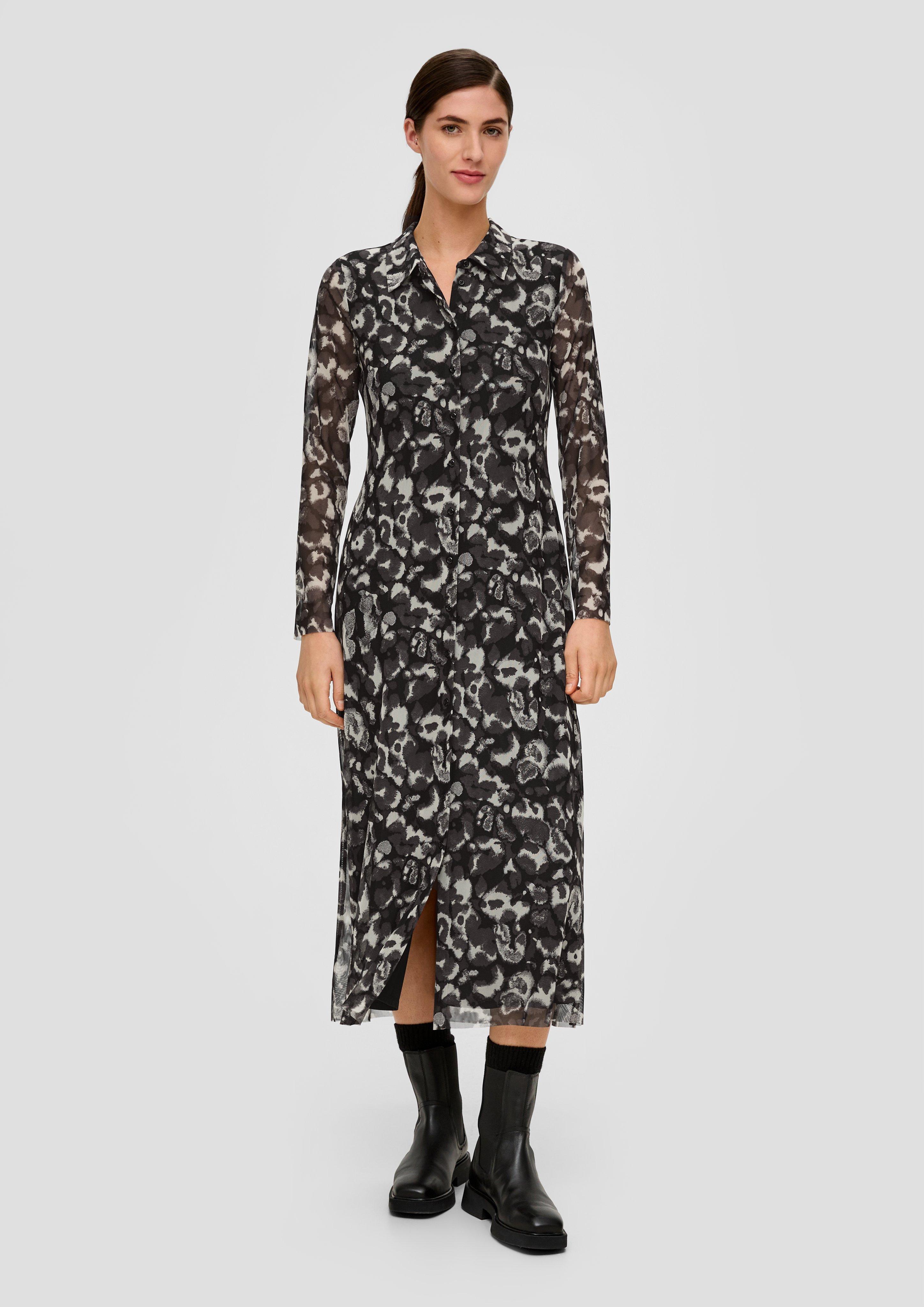 Hemdblusenkleid aus Mesh  2134279-96A3