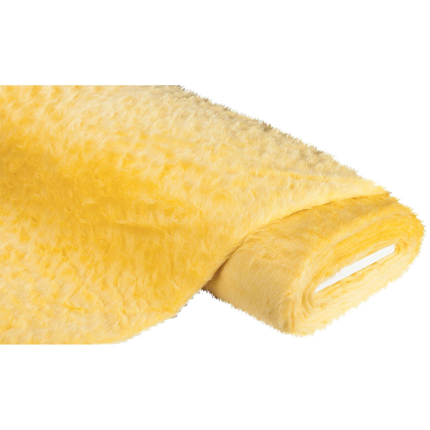 Plüschstoff, gelb
