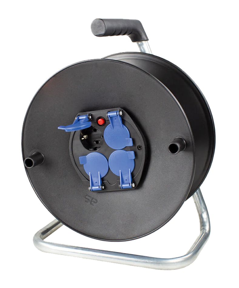 Schwabe 10205 Bobina cablu Leeg 230V/16A IP20 Ø230mm tbv cablu 25m