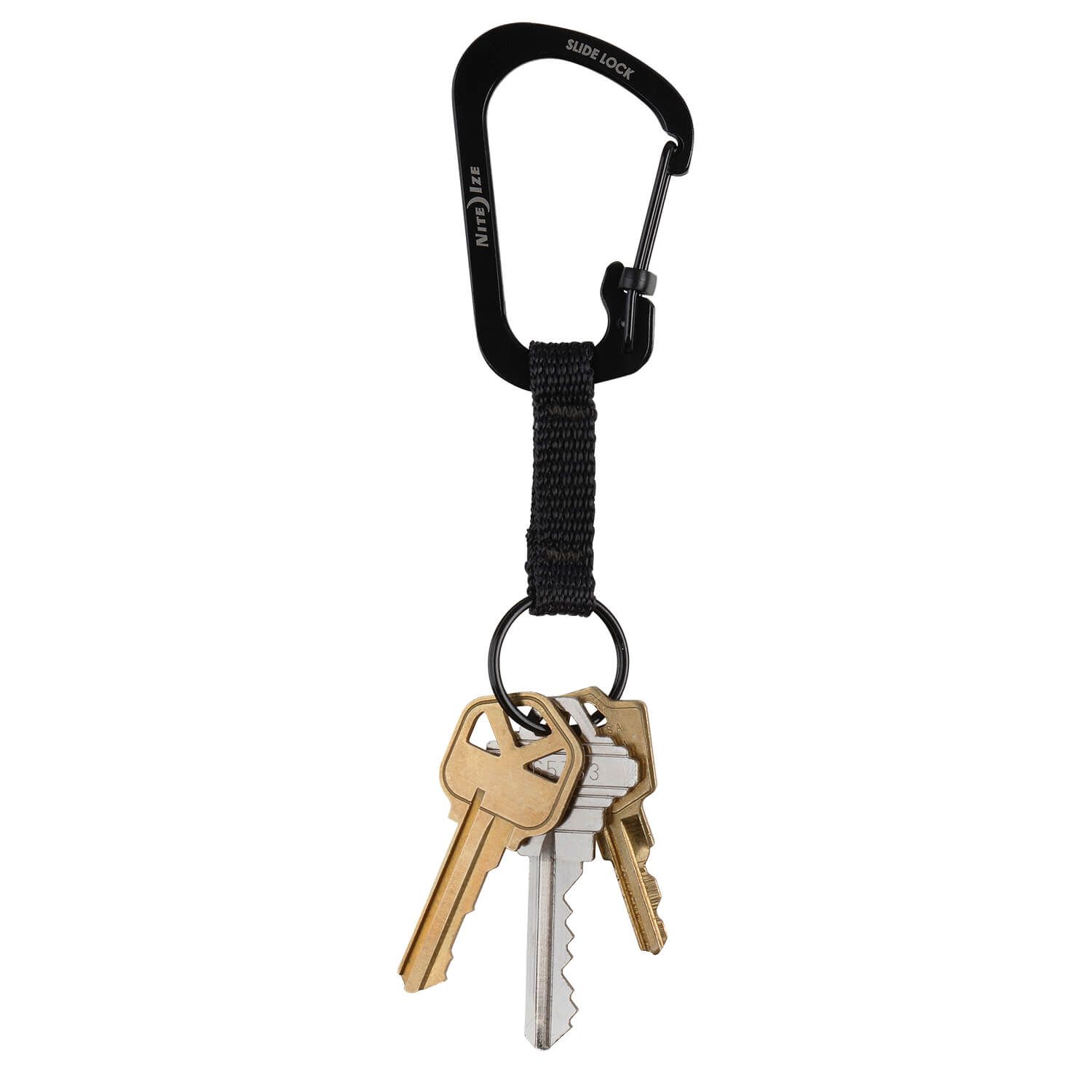 Slide Lock Key Ring Karabiner