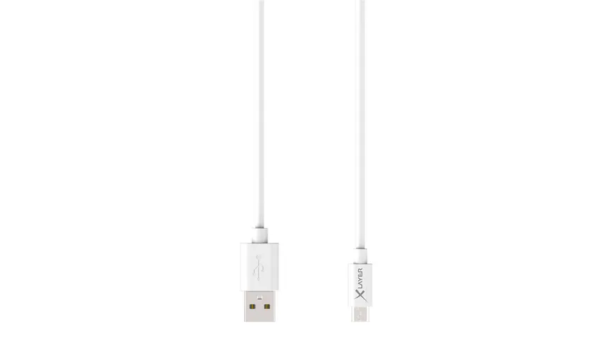Xlayer Kabel PREMIUM Micro USB Sync & Charge Kabel White 1.20m