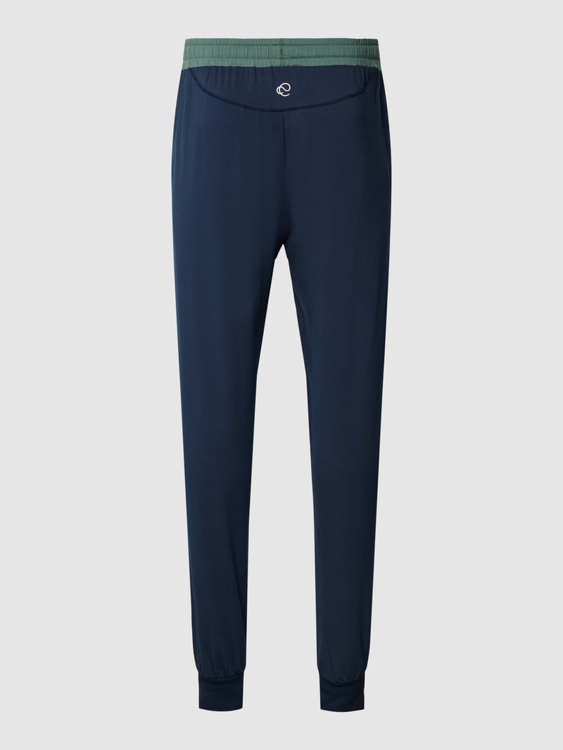 Pyjamahose mit elastischem Bund Modell 'DEEPSLEEPWEAR Balancing' in dunkelblau