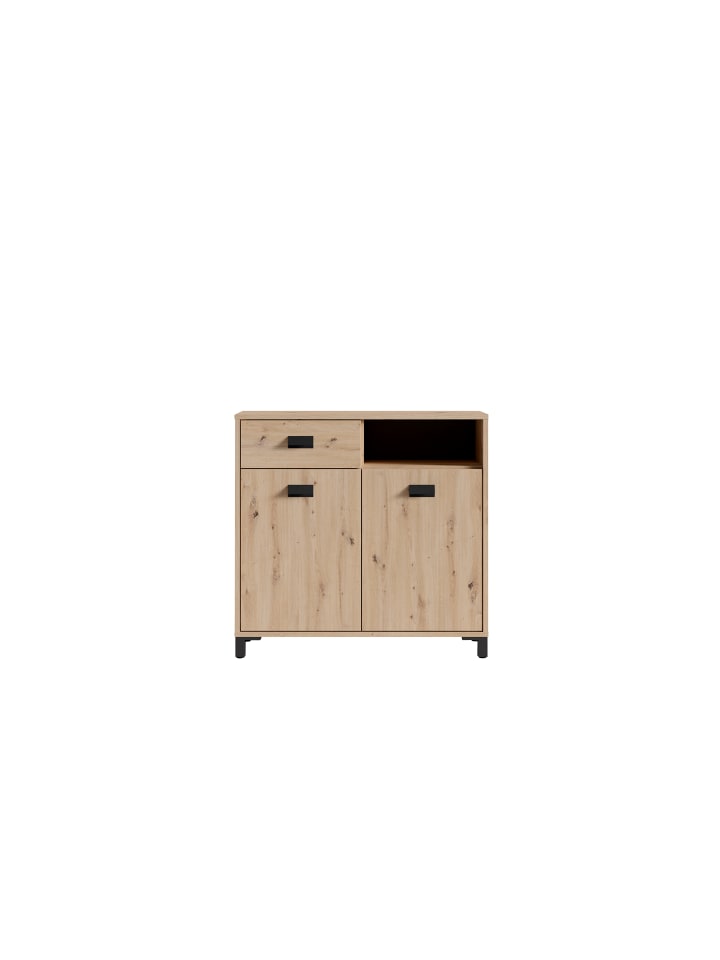 byLiving Badezimmer-Kommode Wellness in Artisan Eiche - (B) 80,5 x (H) 77,5 x (T) 31 cm günstig kaufen onesize