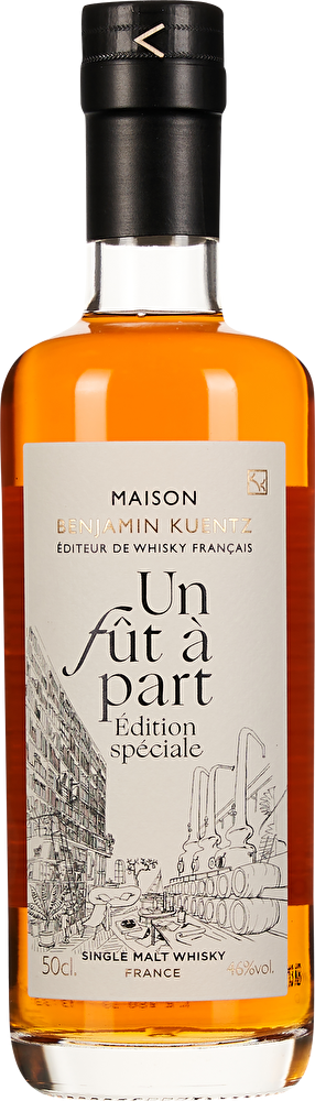 Maison Benjamin Kuentz Whisky Single Malt Un fût à part Cotes de Nuits Finish 0,5 Liter im Geschenkkarton