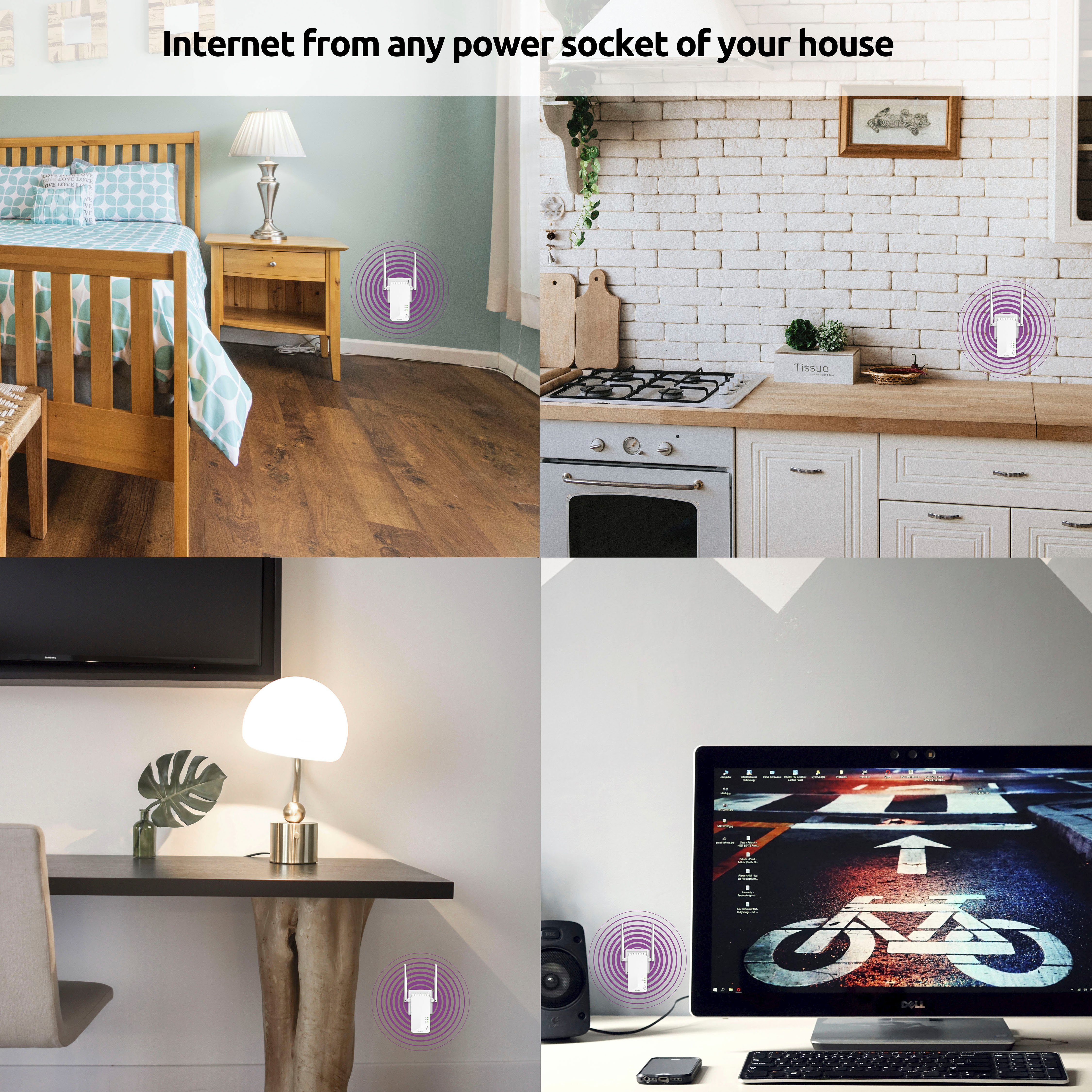 Strong POWERLINE 600 KIT Reichweitenverstärker, Powerline 600 Mbit/s, WiFi, 2 Einheiten