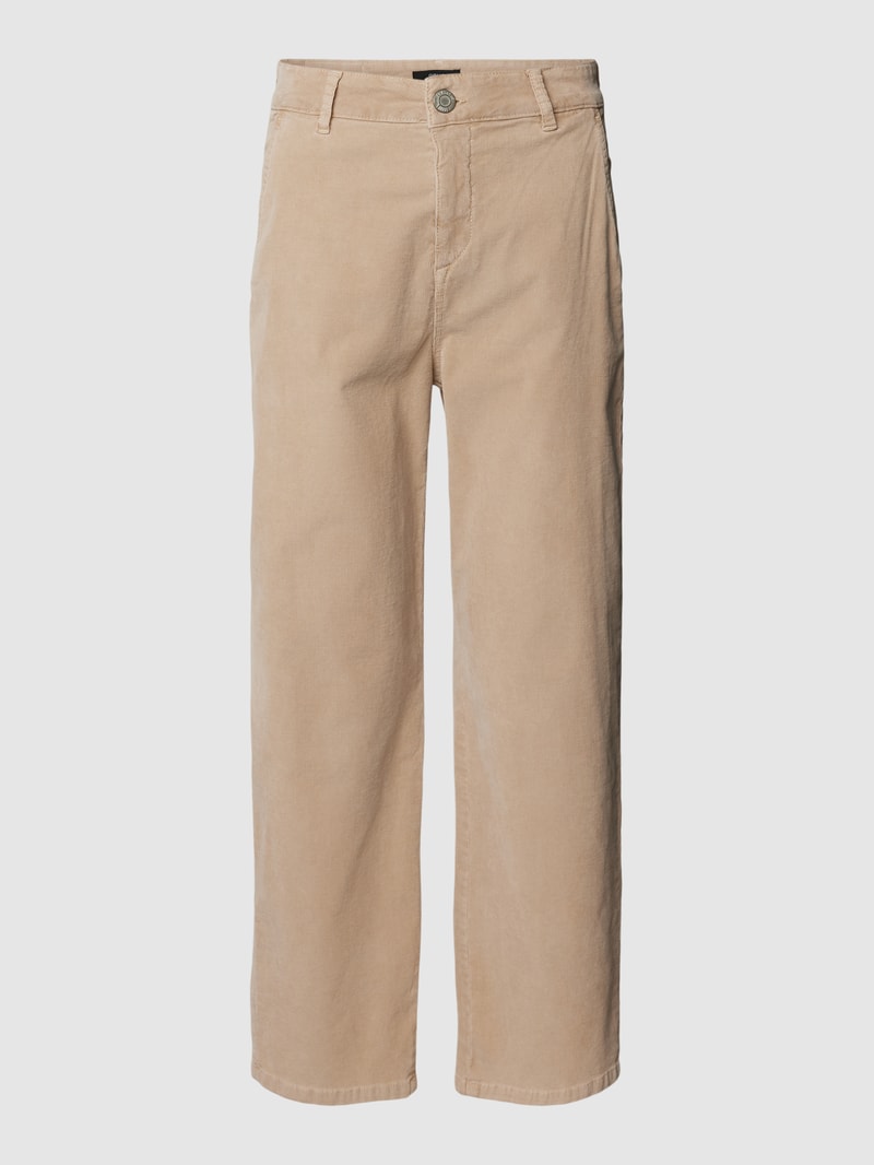 Cordhose mit Gesäßtaschen Modell 'Mokoti' in beige