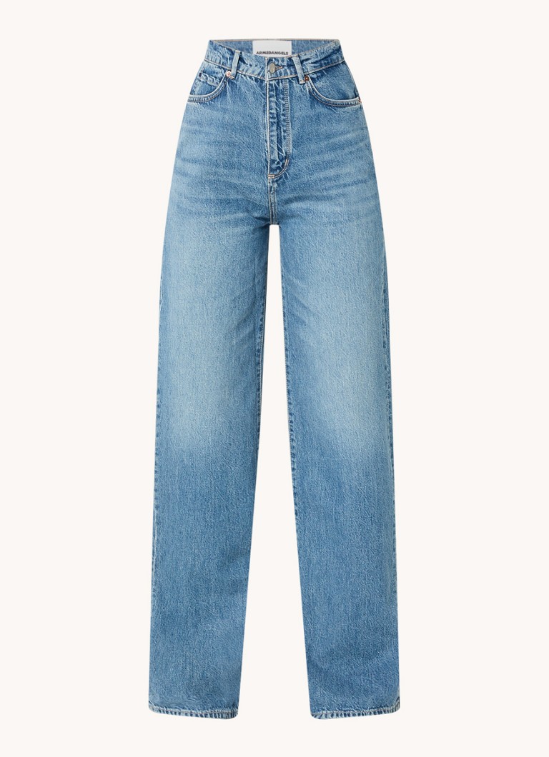 Jeans a gamba larga a vita alta Enijaa di ARMEDANGELS, realizzati in misto cotone biologico lavato.