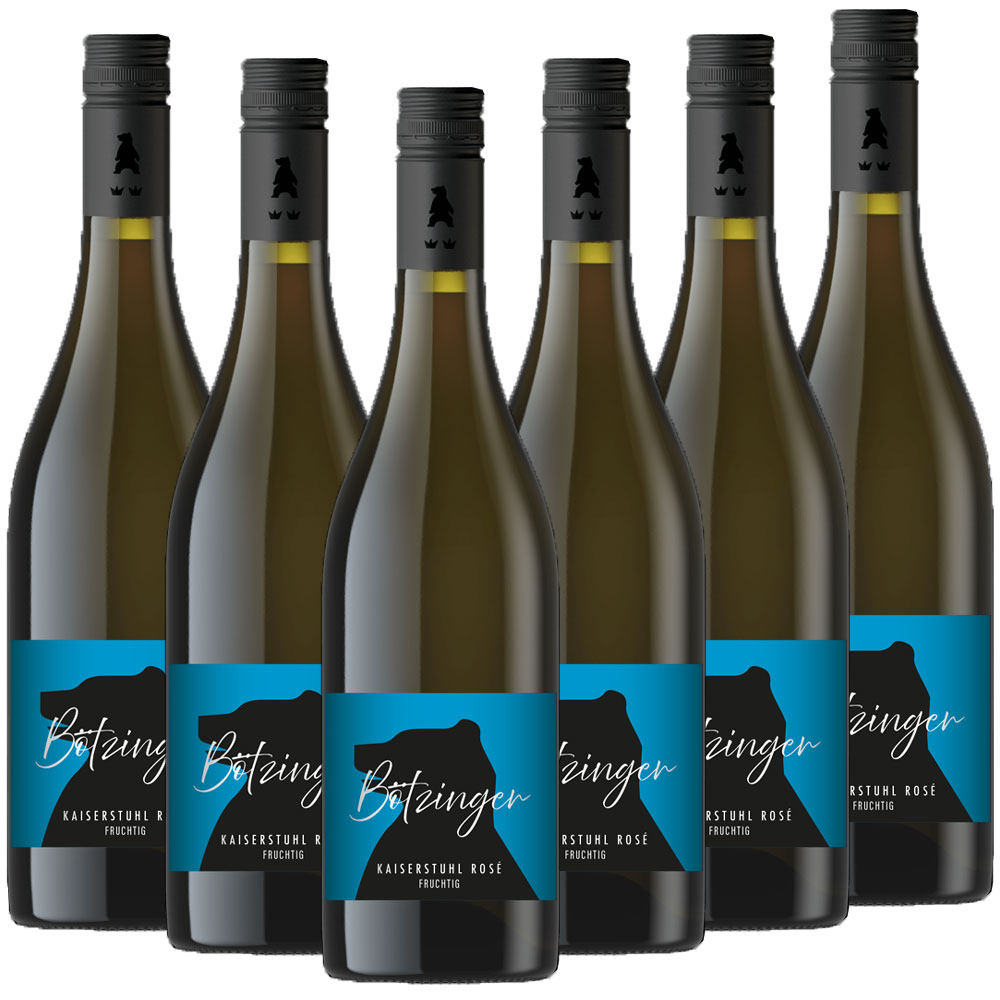 Winzergenossenschaft Bötzingen Der Bötzinger - Edition fruchtig Rosé Qualitätswein lieblich - 6er Karton