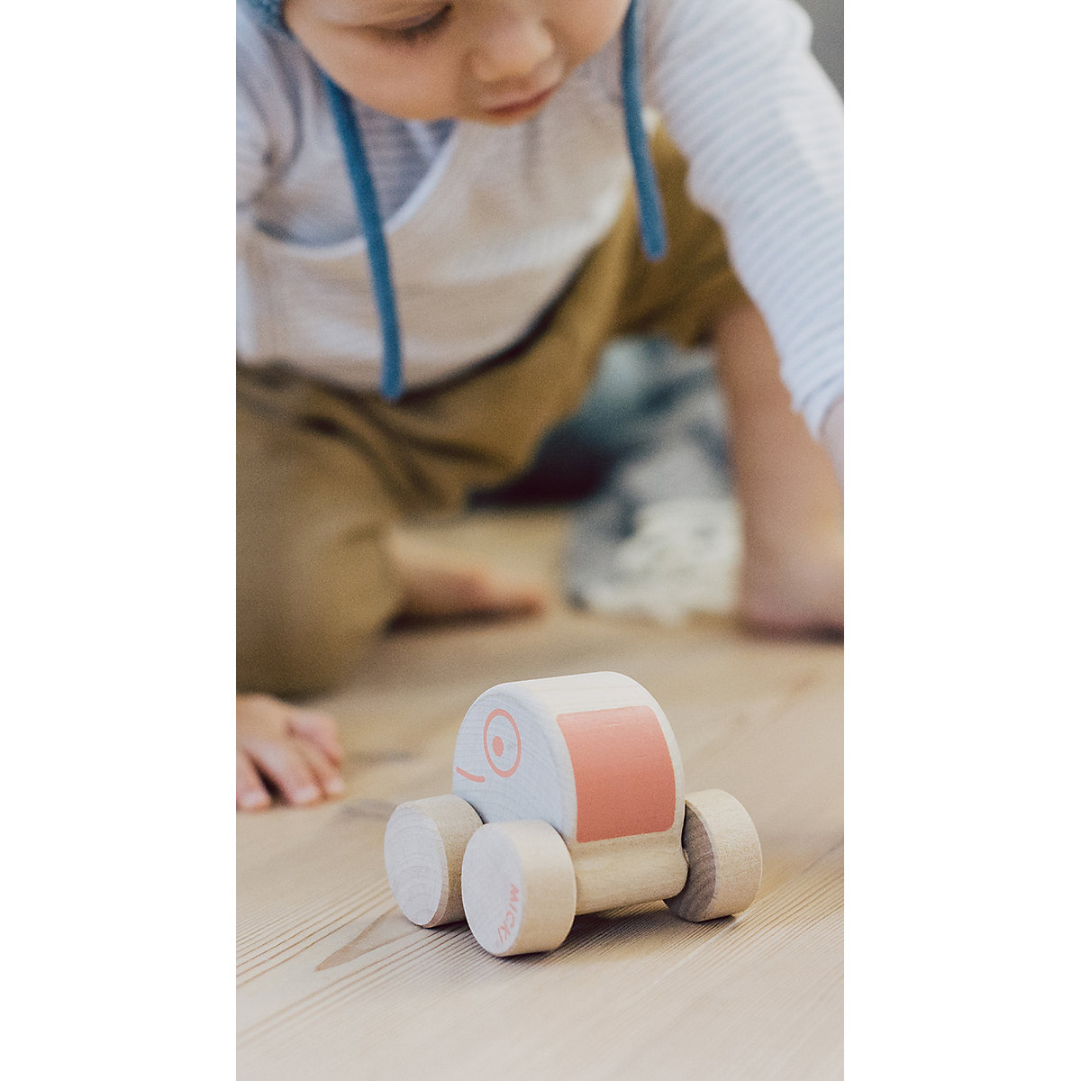 Mini Holz-Auto, rund