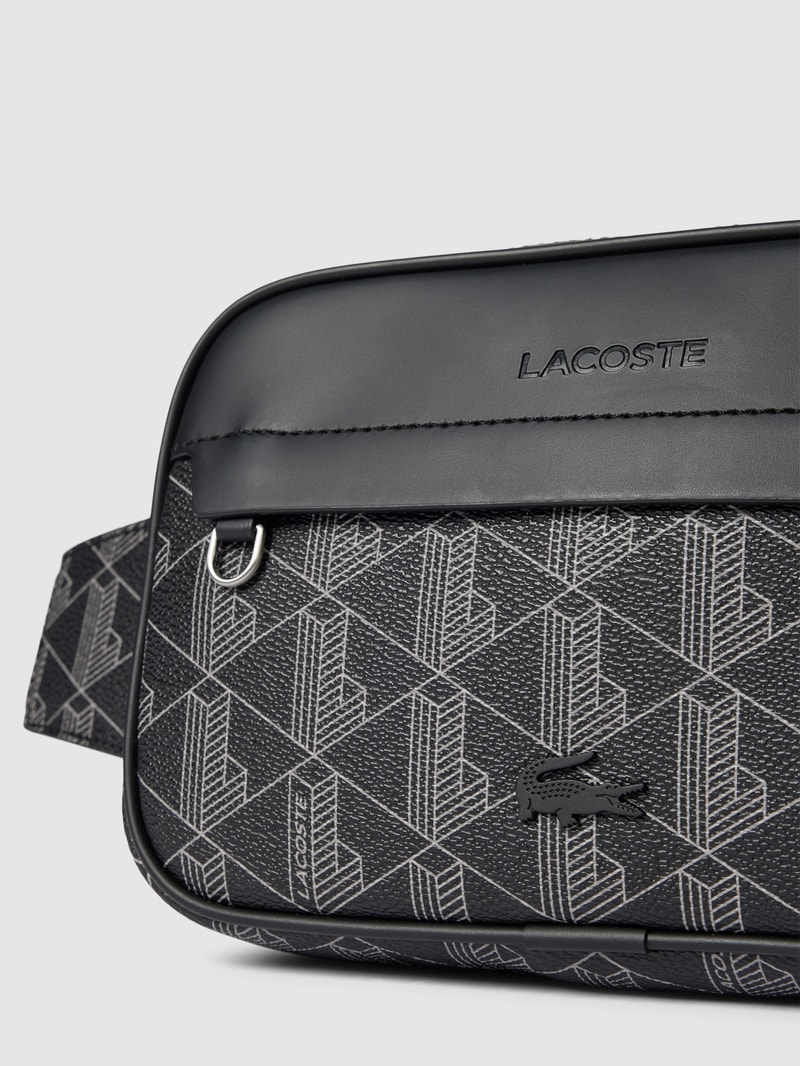 Bauchtasche mit Allover-Logo-Details in schwarz