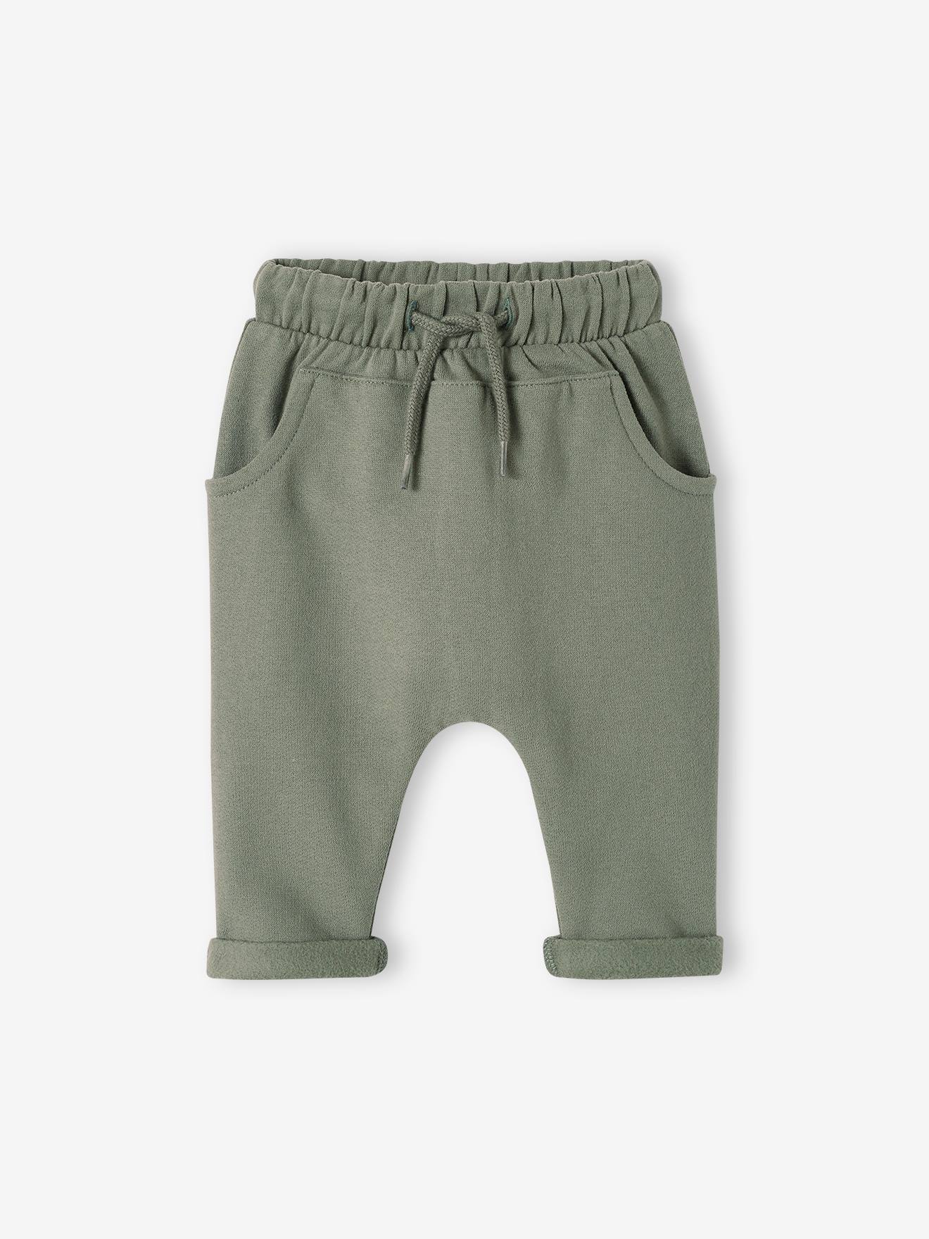 Ensemble bébé : T-shirt à personnaliser + pantalon en molleton vert