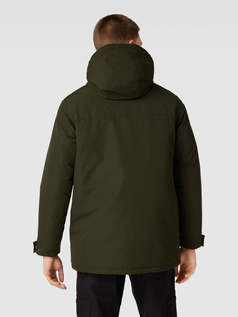 Parka mit Kapuze Modell 'CHAMP' in dunkelgrün