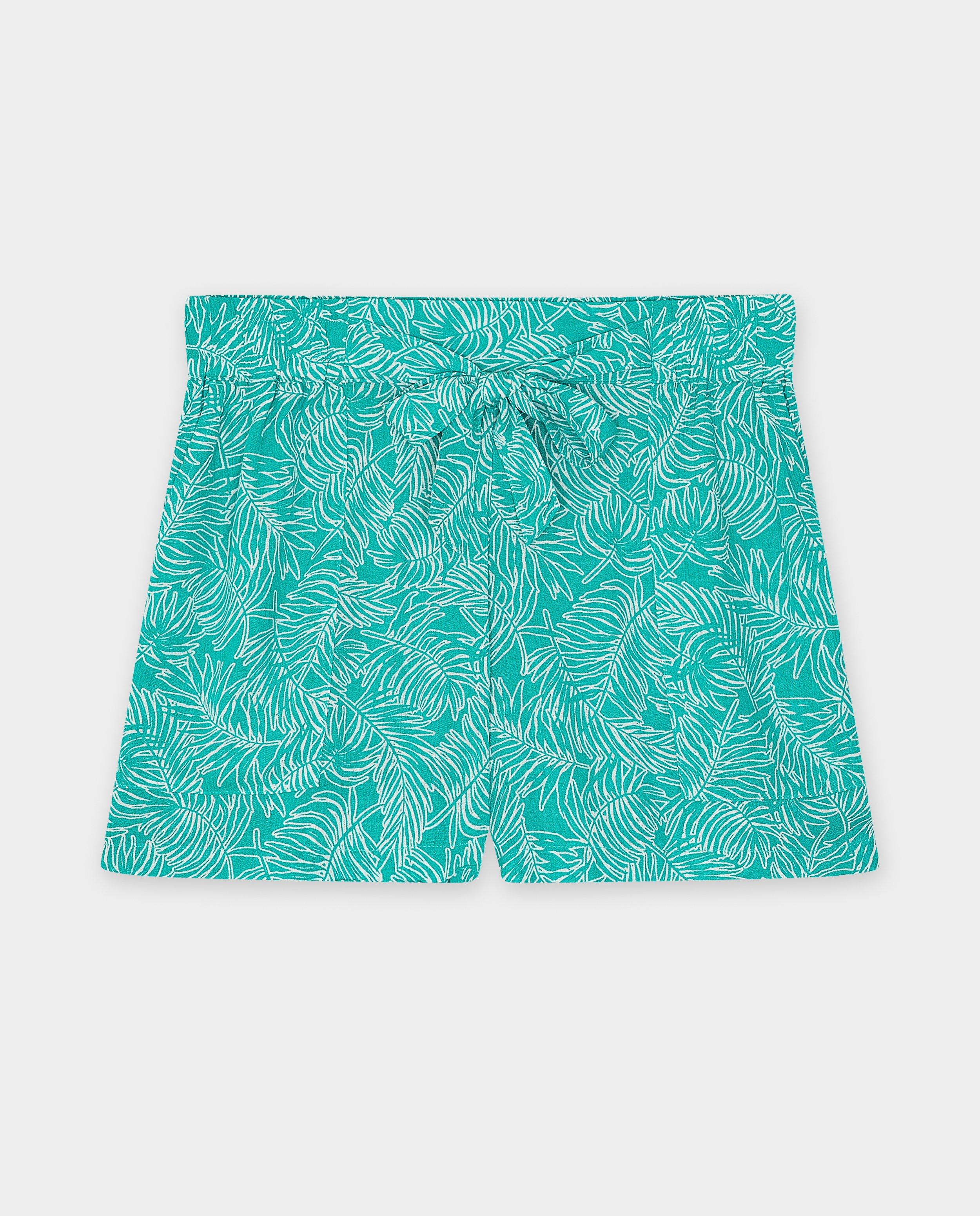 Sora Short med plantprint khaki