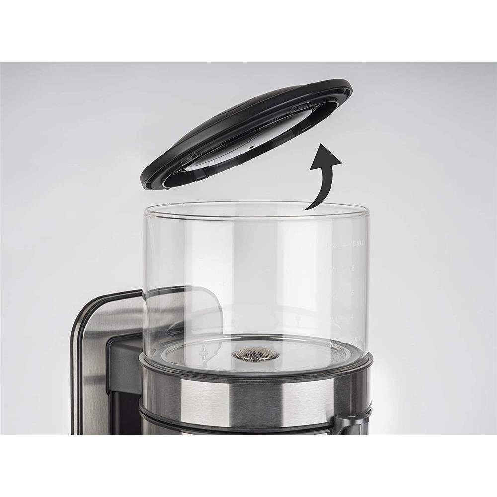 KORONA Filterkaffeemaschine Kaffeeautomat 10295, Edelstahl Design Kaffeemaschine, Schwallbrühverfahren, 10 Tassen, Glas