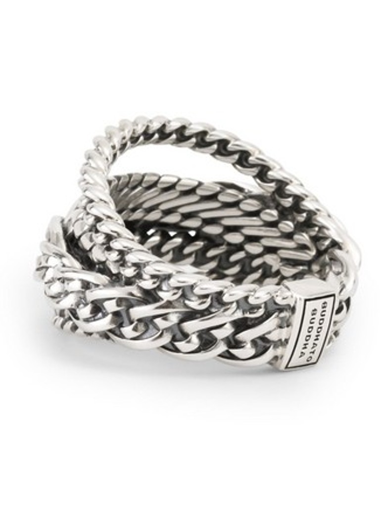 Buddha to Buddha  Multi Chain Nathalie ring van zilver