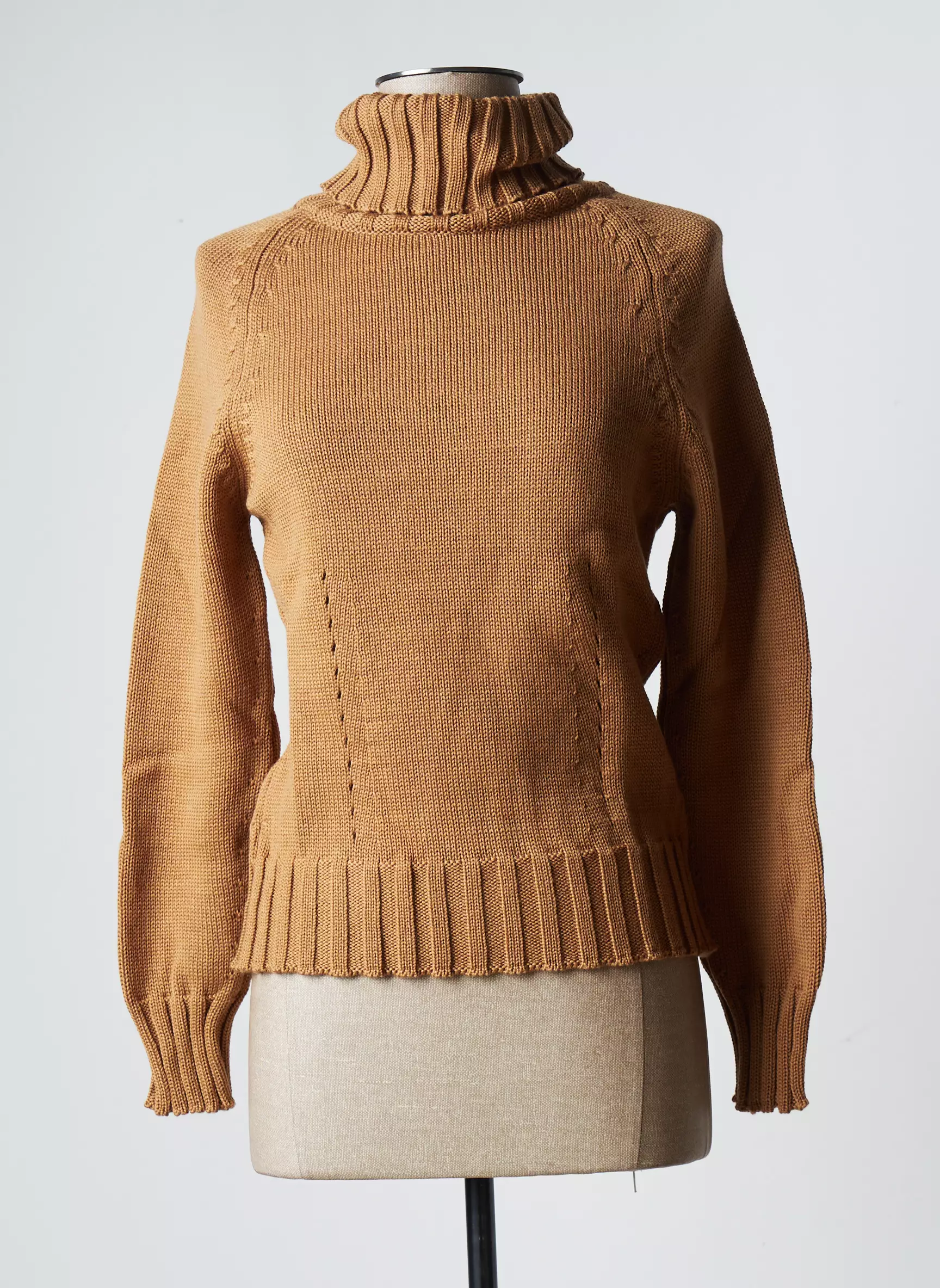 Stefan Green Cols Roules Femme couleur marron