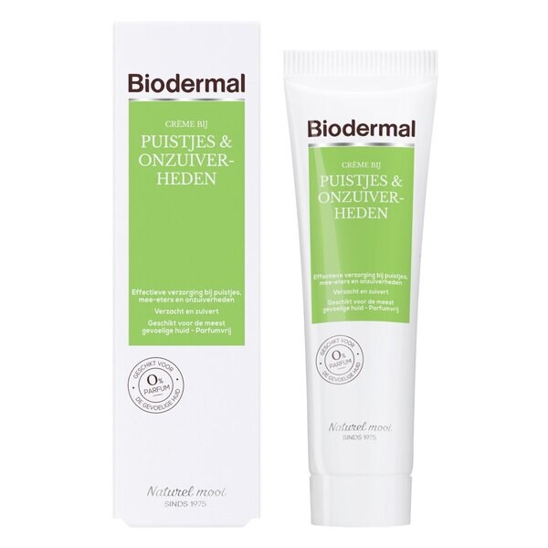 Biodermal Cream finneille ja epäpuhtauksille 30ml - Epäpuhtaalle iholle