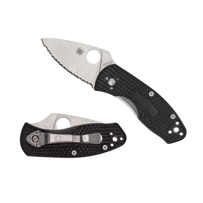 Spyderco Ambitious FRN Blue S35VN Serrated C148SBL