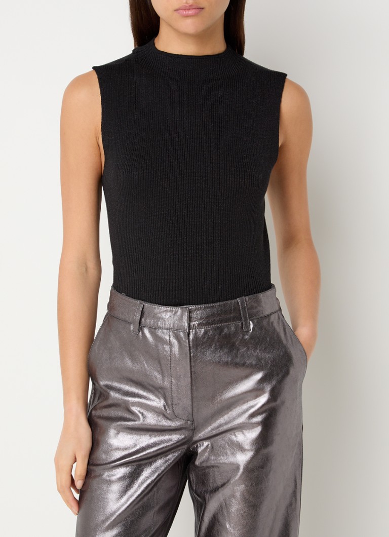 Selected Femme Lura fine knitted top in lyocell blend