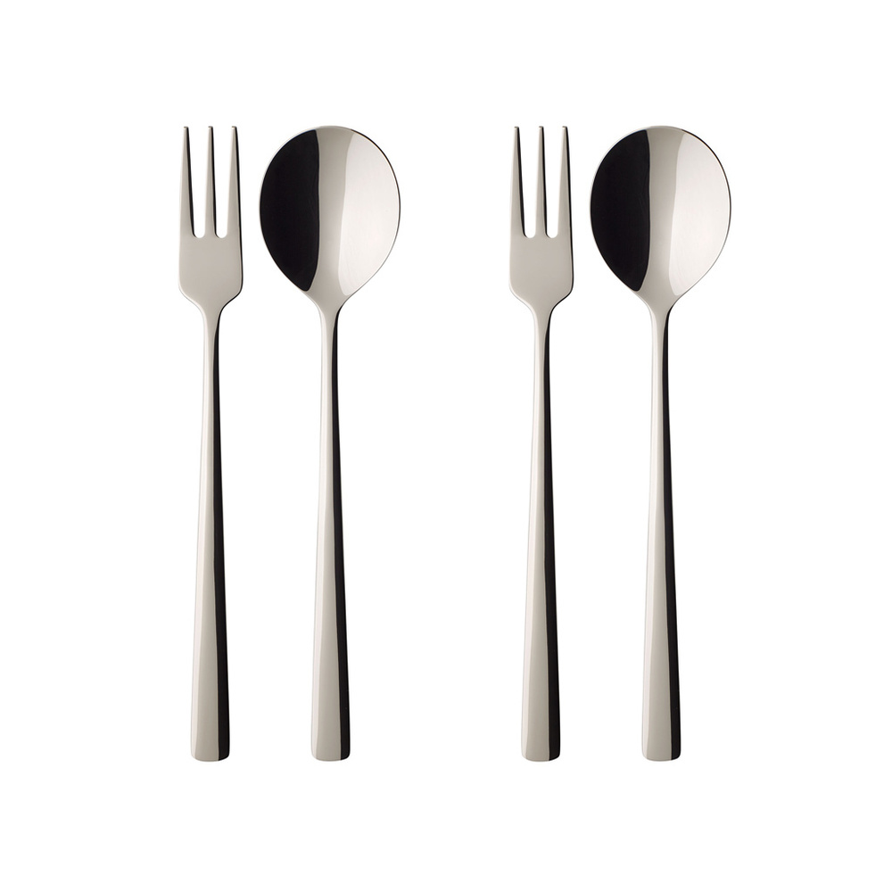 Villeroy & Boch Co.à spagh. 4 pcs 2Cuillères&2fourchette Daily Line Specials ensemble de couverts