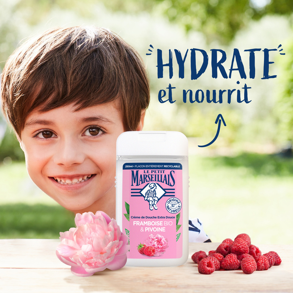 le petit marseillais Gel Douche Cueillettes Fruitées Framboise/Pivoine Gel douche