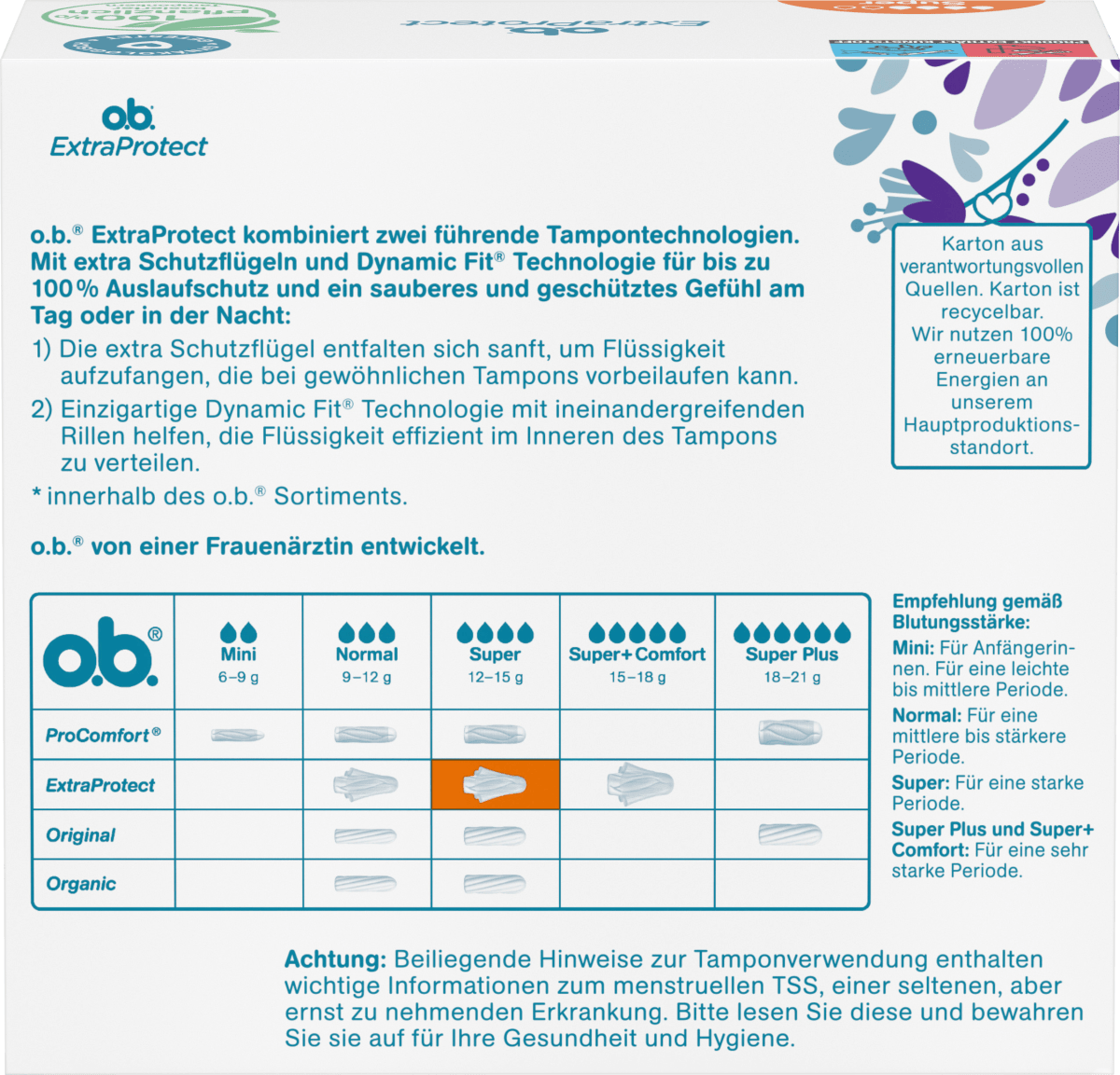 Tampons Extra Protect Tag+Nacht Super, 42 St