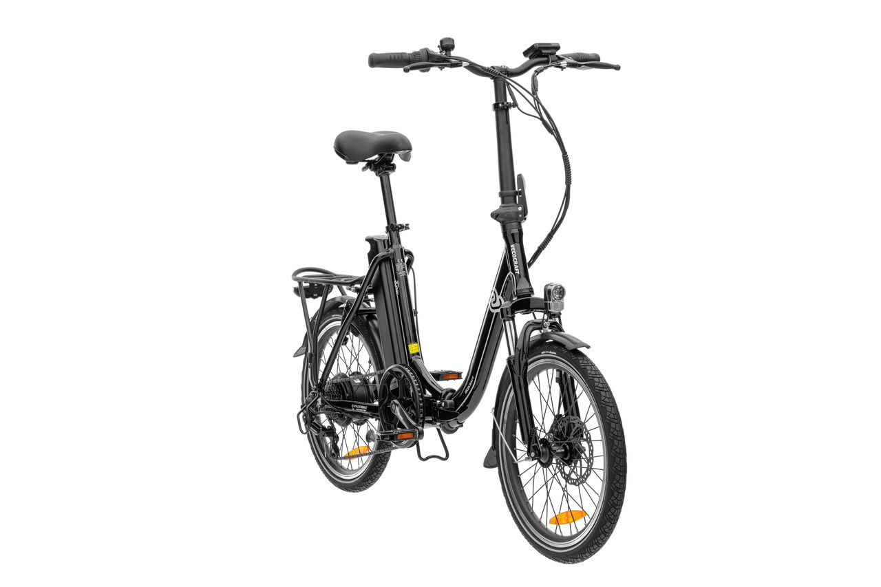 Verocraft VECOCRAFT E-Pax, Elektro Klappfahrrad, E-Foldy Bike, Farbe: schwarz