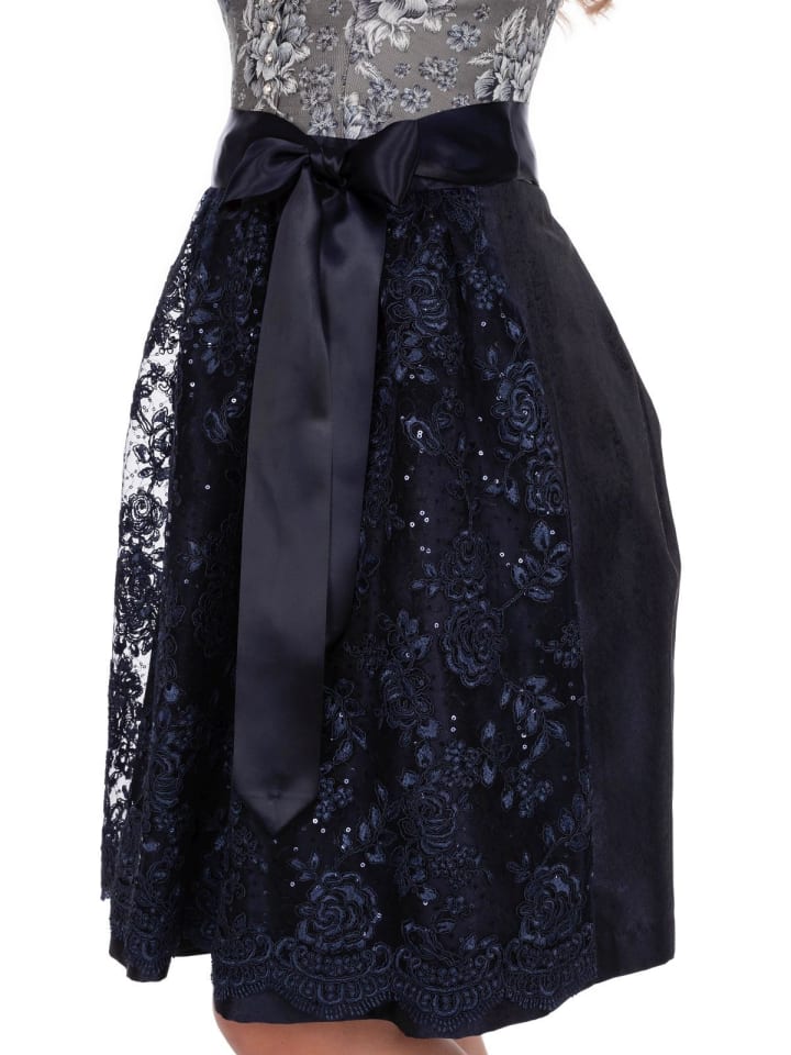 MarJo Midi Dirndl RITA in blau günstig kaufen 38