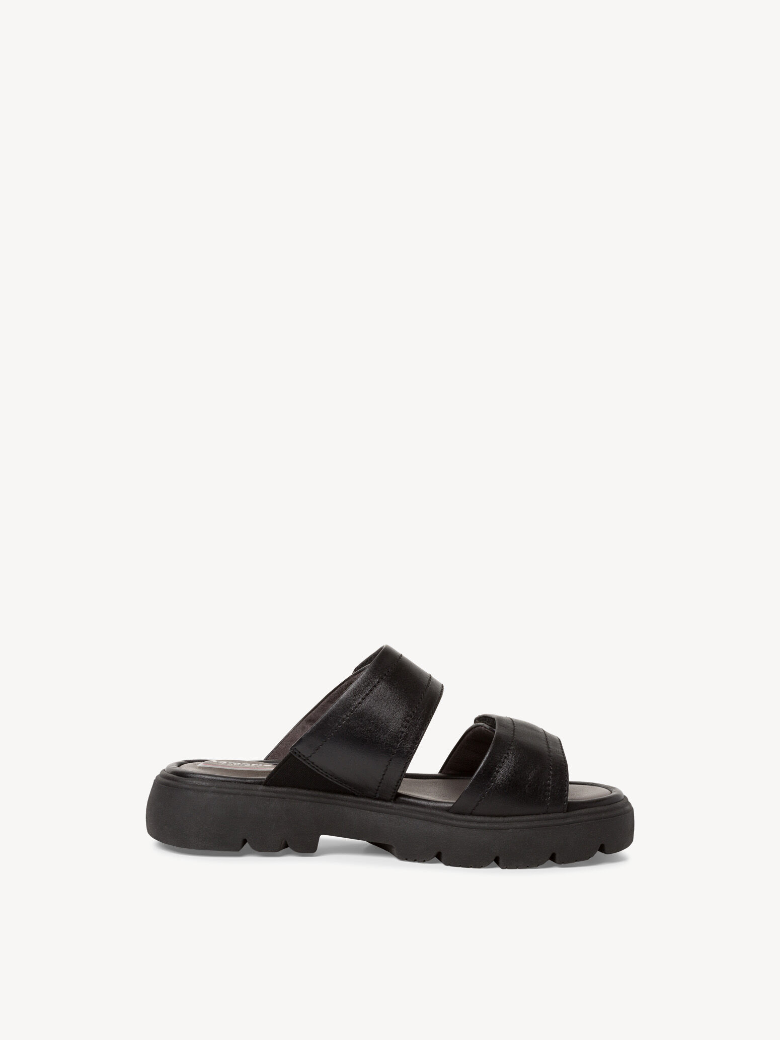Mule en cuir - noir