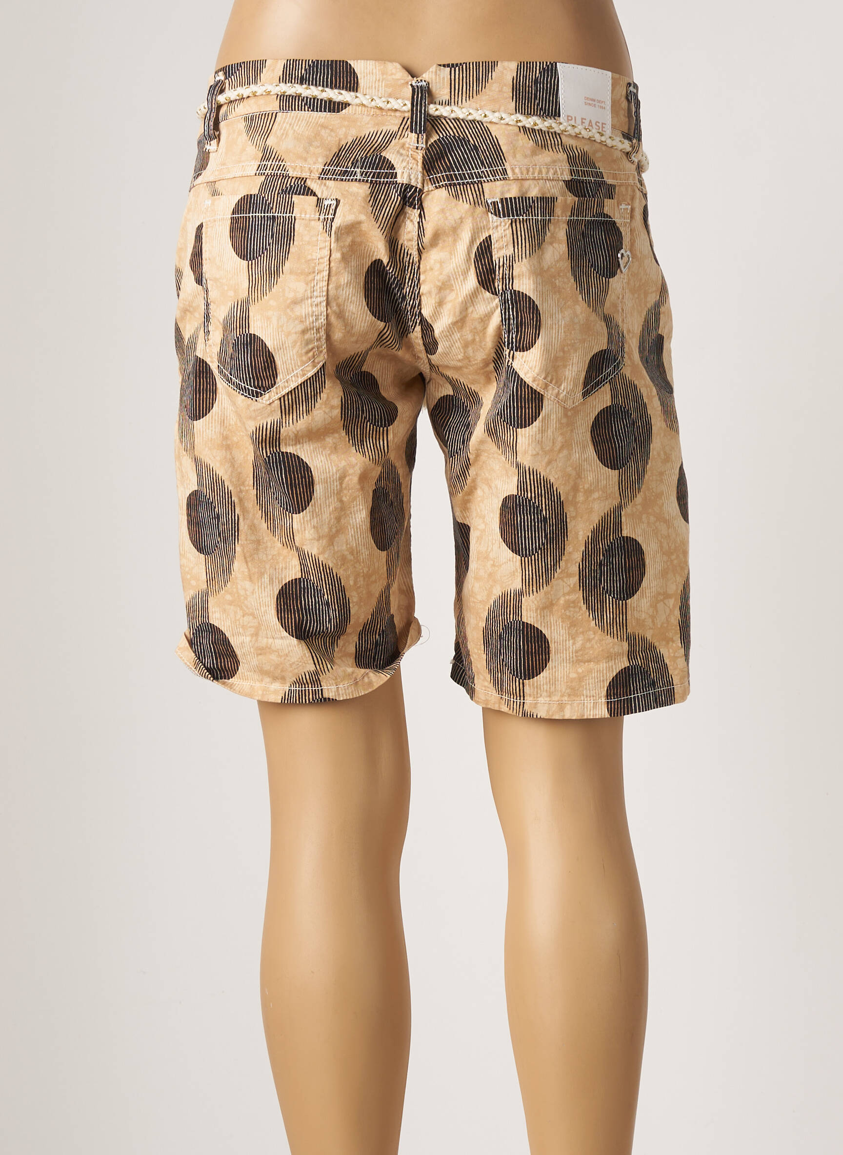 Please Bermudas Femme couleur beige