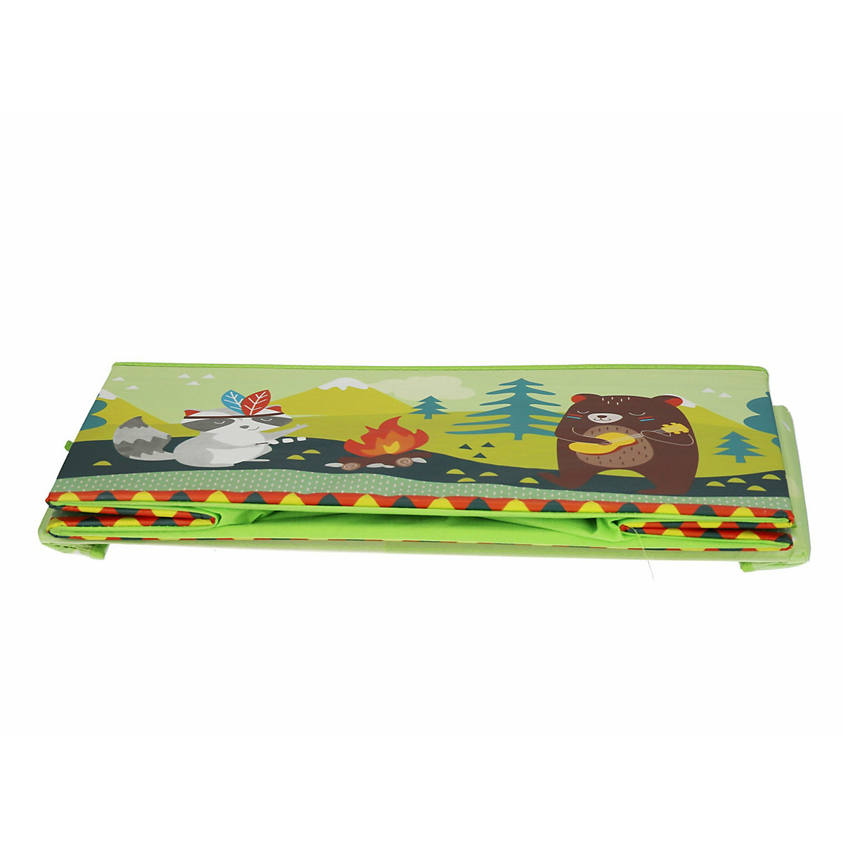 Aufbewahrungsbox mit Deckel Kinder Spielzeugkiste 60L faltbar Sitzhocker Kisten Aufbewahrungsboxen