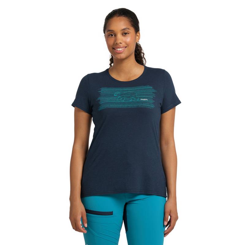 Haglöfs Träd Tee Print Funktionsshirt Damen