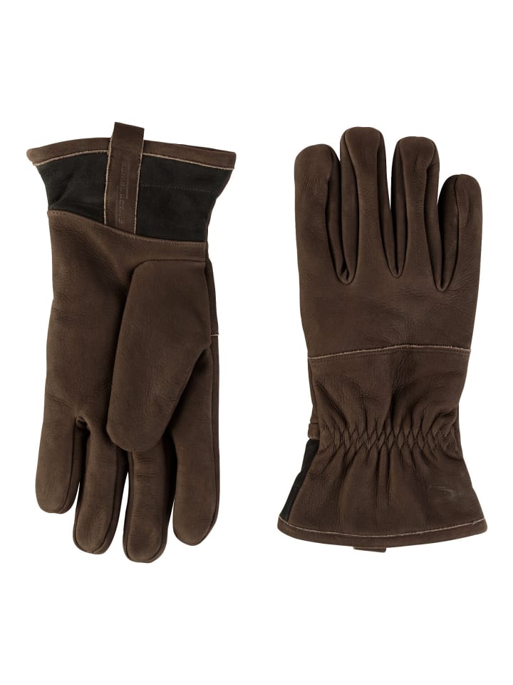 Camel Active Lederhandschuhe in Dunkelbraun günstig kaufen