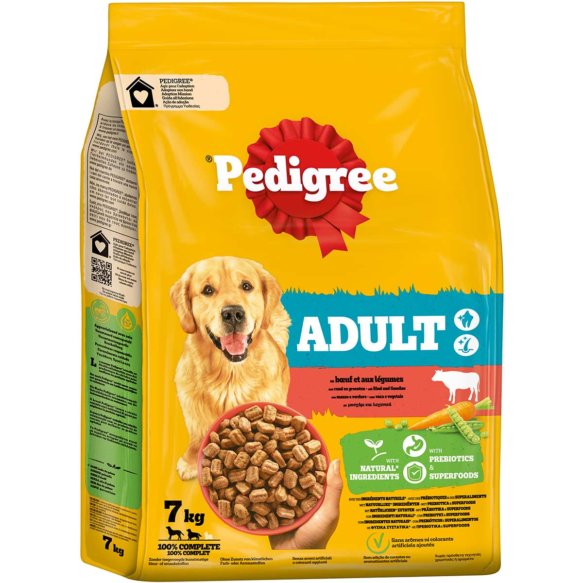 Pedigree Adult mit Rind und Gemüse 7kg kaufen bei ZooRoyal