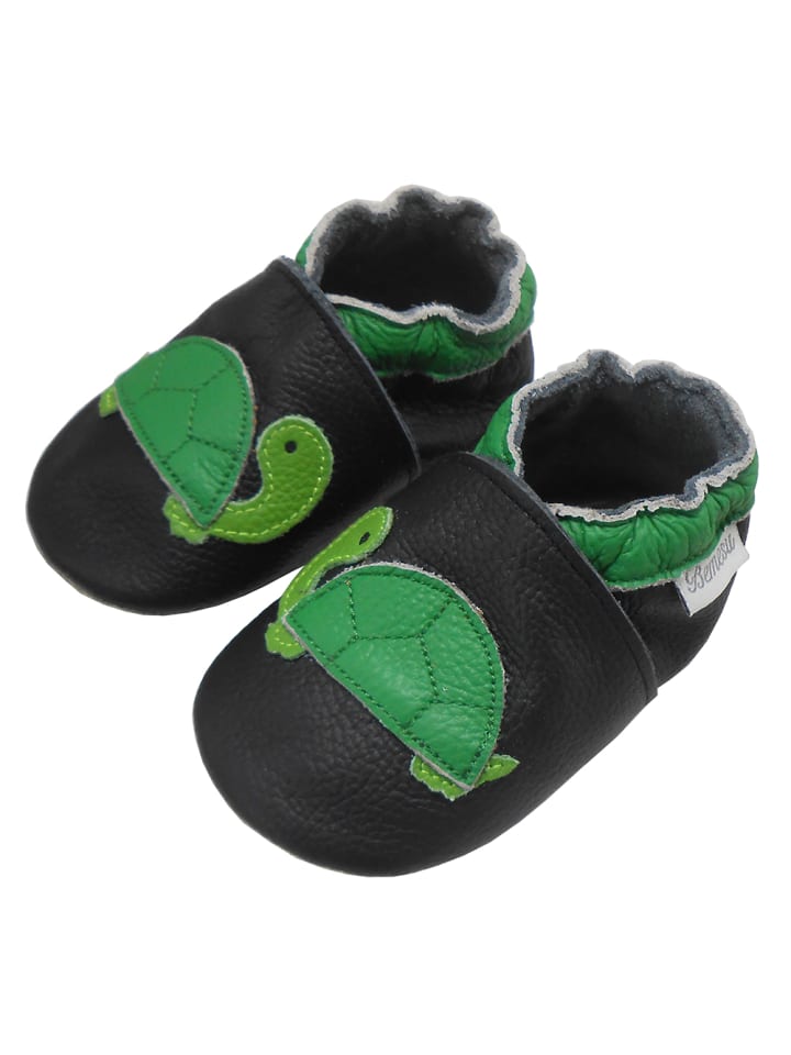 Yalion Leder-Krabbelschuhe 