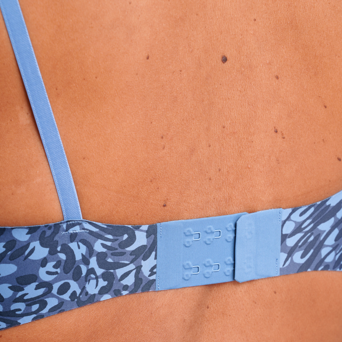Damen Seamless-Bustier mit Animal-Print