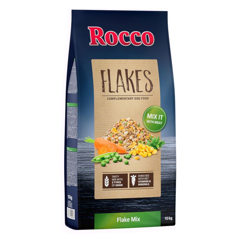 Rocco Flocken-Mix 10 kg + 6 x 400 g / 800 g Rocco Classic Nassfutter