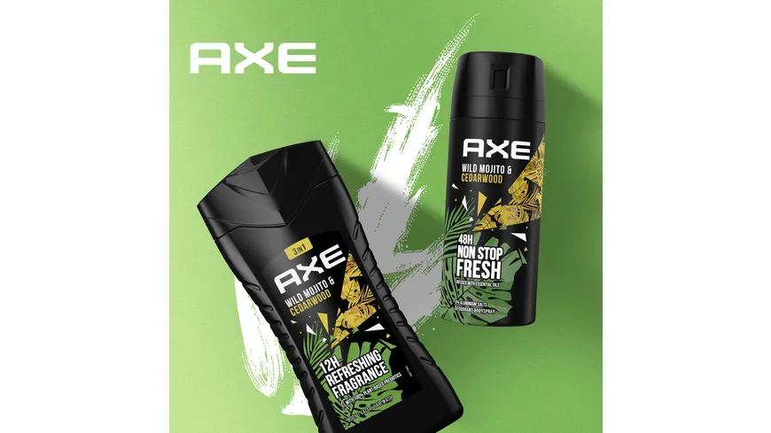 AXE Bodyspray Wild Green Mojito & Cedarwood ohne Aluminiumsalze 150ml 150 ml