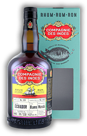 Compagnie Des Indes Ecuador Manabi 8 Years Compagnie Des Indes Ecuador Manabi 8 Years  Alter 8 J. - 0,7	 Liter - Vol 45%