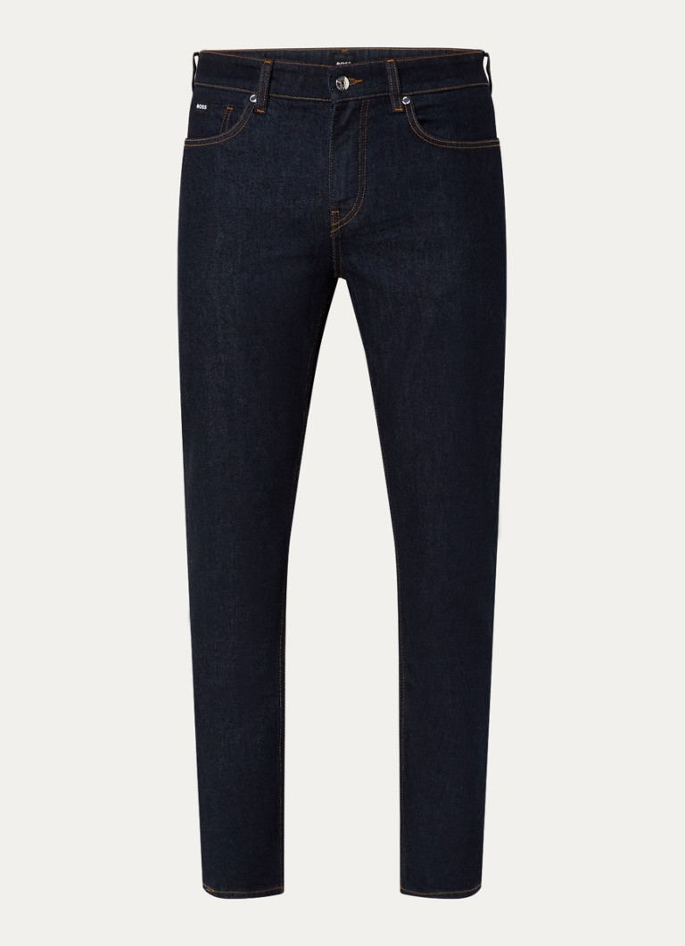 Calça jeans HUGO BOSS H-Delaware slim fit com lavagem escura