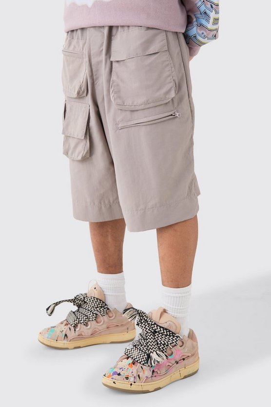Shorts mit Kordelzug und Taschen
