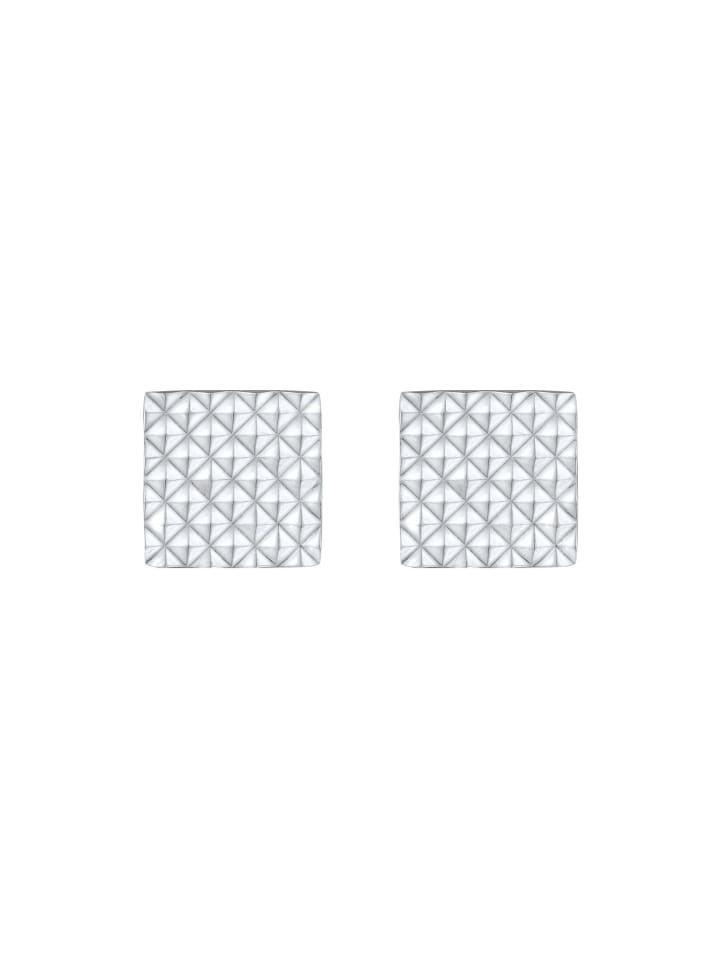 KUZZOI Manschettenknopf 925 Sterling Silber Viereck, Geo in Silber günstig kaufen onesize
