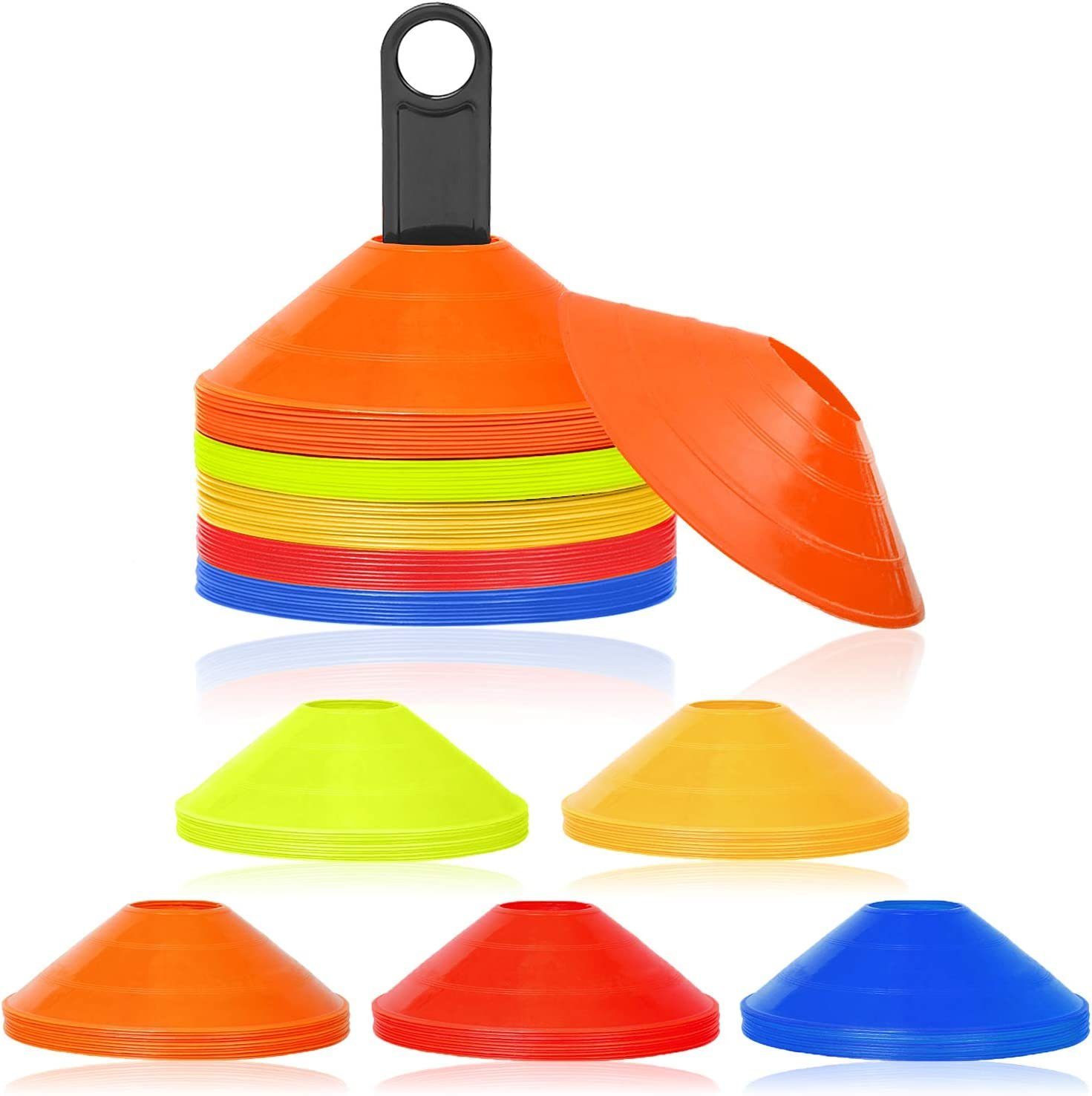 UISEBRT Hürde Profi Markierungshütchen Set (50, 50 St), für Koordination