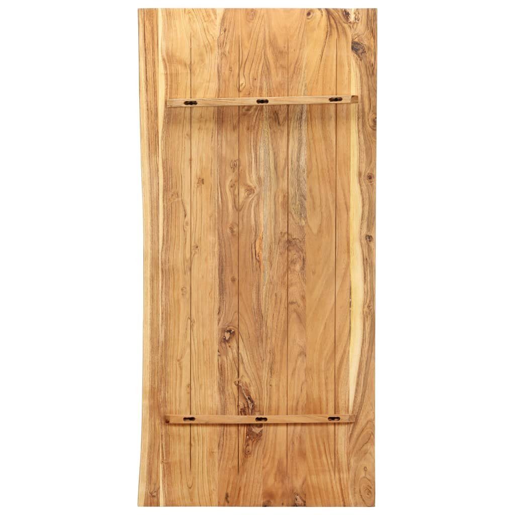 vidaXL Badezimmer-Set Badezimmer-Waschtischplatte Massivholz Akazie 118x55x2,5 cm