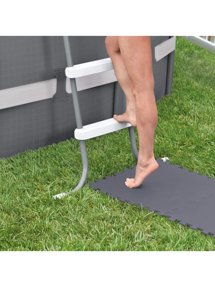 Intex Bodenschutz-Matte (Puzzle) 8 Stück, 1,9m² in grau günstig kaufen onesize