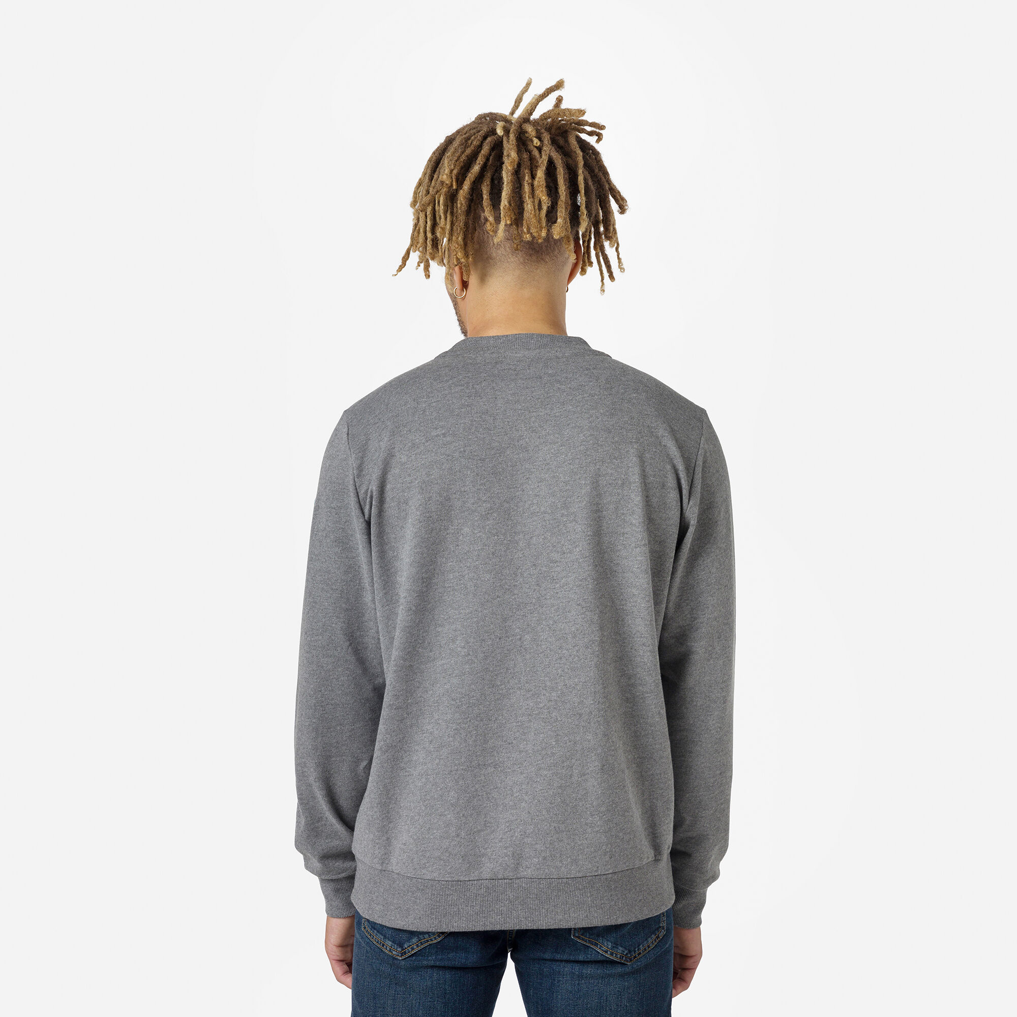 Sweat à col rond molletonné Logo Homme
