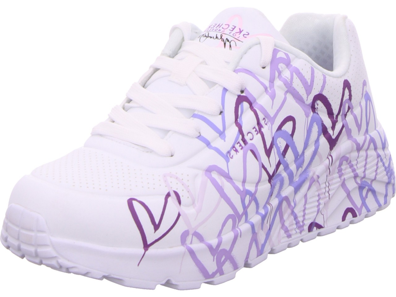 SKECHERS Freizeit Schnürer weiss Uno Lite - SPREAD THE LOVE